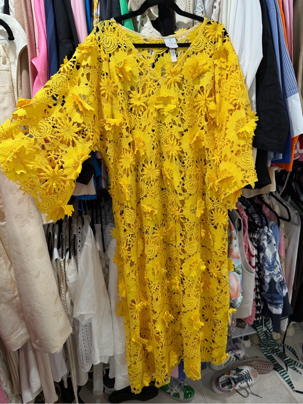 Tela luxury mercantile caftan yellow